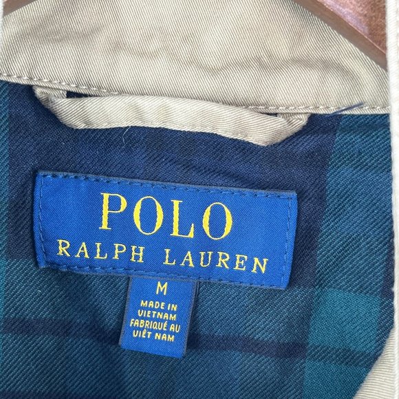 Vintage Polo Ralph Lauren Men's Military Green Windbreaker Jacket, Size M - Picture 3 of 6